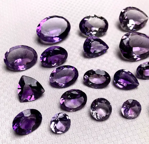 Natural Facet Cutting Amethyst Quartz Crystal /jewelry Making Stone/reiki Healing Crystal/for Ring/for Pendant/loose Gemstone / Wholesale