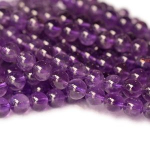 Shop Amethyst Round Beads! 15.5" 8mm/10mm AA natural amethyst round beads, middle purple color crystal quartz beads | Natural genuine round Amethyst beads for beading and jewelry making.  #jewelry #beads #beadedjewelry #diyjewelry #jewelrymaking #beadstore #beading #affiliate #ad