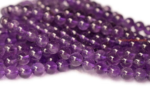 15.5" 8mm/10mm Aa Natural Amethyst Round Beads, Middle Purple Color Crystal Quartz Beads