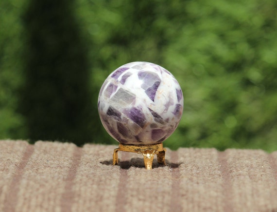 Large 60mm Natural Purple Amethyst Crystal Stone Healing Stone Metaphysical Gemstone Sphere Ball