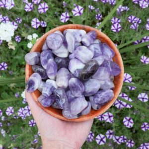 Shop Amethyst Stones & Crystals! Amethyst Tumbled Stones – Polished Amethyst | Natural genuine stones & crystals in various shapes & sizes. Buy raw cut, tumbled, or polished gemstones for making jewelry or crystal healing energy vibration raising reiki stones. #crystals #gemstones #crystalhealing #crystalsandgemstones #energyhealing #affiliate #ad