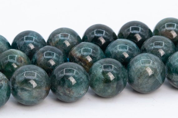 8mm Deep Blue Green Apatite Beads Grade A Genuine Natural Gemstone Round Loose Beads 15"/ 7"  Bulk Lot Options (108927)