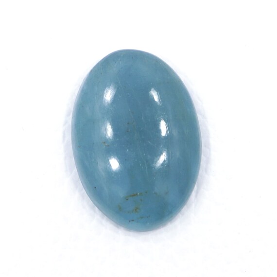 100% Natural 22*31 Mm Aquamarine- Oval Shape 41 Ct Beautiful Aquamarine Gemstone For Silver Jewelry- Blue Aquamarine- Flat Back Cabochon