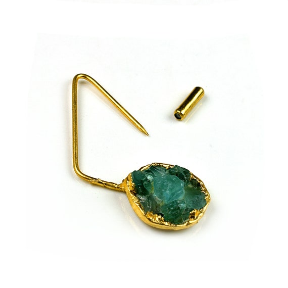 Natural Aquamarine Gemstone Brooch Pin  Unisex Brooch Pin  Mens Brooch  Handmade Brooch  Cloths Pin  Costume Jewelry  Blazer Pin