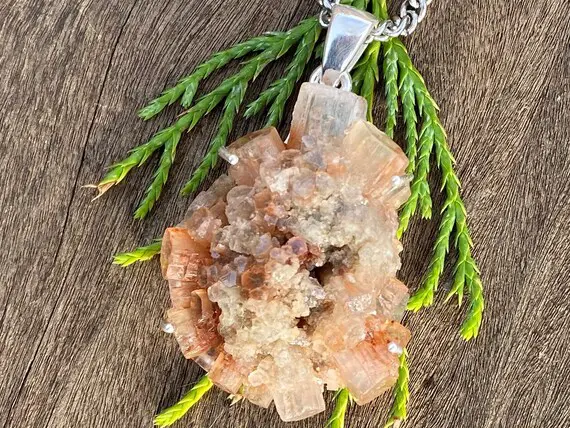 Aragonite, 925 Silver, Healing Stone Necklace With Positive Healing Energy!