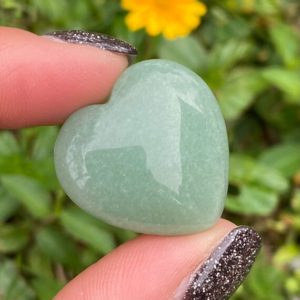 Shop Aventurine Shapes! 25mm Green Aventurine Heart, Green Aventurine, Puffy Heart, Crystal Hearts, Palm, Pocket, Aventurine, Carry Along Heart | Natural genuine stones & crystals in various shapes & sizes. Buy raw cut, tumbled, or polished gemstones for making jewelry or crystal healing energy vibration raising reiki stones. #crystals #gemstones #crystalhealing #crystalsandgemstones #energyhealing #affiliate #ad