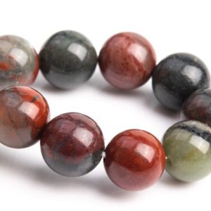 Shop Bloodstone Bracelets! 8-9MM Blood Stone Beads Bracelet Grade AAA Genuine Natural Round Gemstone 7" BULK LOT 1,3,5,10 and 50 (106659h-1353) | Natural genuine Bloodstone bracelets. Buy crystal jewelry, handmade handcrafted artisan jewelry for women.  Unique handmade gift ideas. #jewelry #beadedbracelets #beadedjewelry #gift #shopping #handmadejewelry #fashion #style #product #bracelets #affiliate #ad