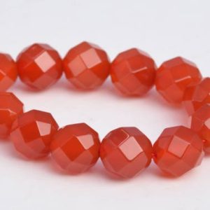 Shop Carnelian Faceted Beads! 8MM Carnelian Beads AAA Genuine Natural Gemstone Half Strand Faceted Round Square Cut Loose Beads 7.5" BULK LOT 1,3,5,10,50 (103193h-730) | Natural genuine faceted Carnelian beads for beading and jewelry making.  #jewelry #beads #beadedjewelry #diyjewelry #jewelrymaking #beadstore #beading #affiliate #ad