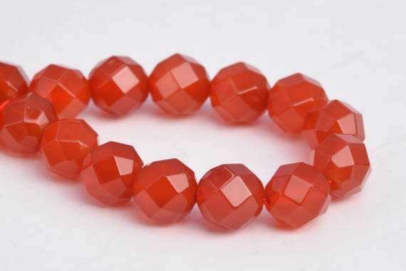 7-8mm Carnelian Beads Aaa Genuine Natural Gemstone Half Strand Faceted Round Square Cut Loose Beads 7.5" Bulk Lot 1,3,5,10,50 (103193h-730)