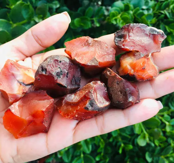 Raw Carnelian (1) Carnelian Crystal, Raw Crystals, Rough Carnelian Stone Gemstone Natural Mineral