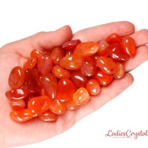 Shop Tumbled Carnelian Crystals & Pocket Stones! Sef Of 10 Carnelian Tumbled Stones, Carnelian Tumbled Stones, Zodiac Carnelian Stones, Carnelian Crystals, Healing Carnelian Stones, Gift | Natural genuine stones & crystals in various shapes & sizes. Buy raw cut, tumbled, or polished gemstones for making jewelry or crystal healing energy vibration raising reiki stones. #crystals #gemstones #crystalhealing #crystalsandgemstones #energyhealing #affiliate #ad