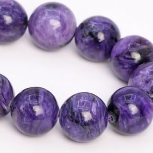 Shop Charoite Round Beads! 13MM Deep Color Charoite Beads Russia Grade AA Genuine Natural Gemstone Half Strand Round Loose Beads 7.5" Bulk Lot Options (108988h-2839) | Natural genuine round Charoite beads for beading and jewelry making.  #jewelry #beads #beadedjewelry #diyjewelry #jewelrymaking #beadstore #beading #affiliate #ad