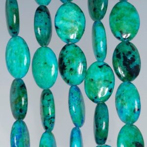 Shop Chrysocolla Bead Shapes! 18x13MM  Chrysocolla Quantum Quattro Gemstone Oval Loose Beads 15.5 inch Full Strand (90182630-A139) | Natural genuine other-shape Chrysocolla beads for beading and jewelry making.  #jewelry #beads #beadedjewelry #diyjewelry #jewelrymaking #beadstore #beading #affiliate #ad