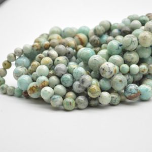 Shop Chrysocolla Beads! Natural Chrysocolla Phoenix Turquoise Semi-precious Gemstone Round Beads – 6mm, 8mm, 10mm sizes – 15" strand | Natural genuine beads Chrysocolla beads for beading and jewelry making.  #jewelry #beads #beadedjewelry #diyjewelry #jewelrymaking #beadstore #beading #affiliate #ad