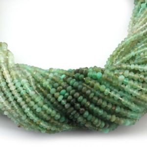 Shop Chrysoprase Faceted Beads! 5 Strands Chrysoprase Shaded Faceted Beads | 2-3mm App,13.5 Inch Strand,Gemstone Beads, Gemstone Strand, Rondelles Strand, Beads For Jewelry | Natural genuine faceted Chrysoprase beads for beading and jewelry making.  #jewelry #beads #beadedjewelry #diyjewelry #jewelrymaking #beadstore #beading #affiliate #ad