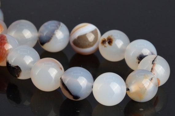 10mm Dendrite Agate Beads Africa Grade Aaa Genuine Natural Gemstone Half Strand Round Loose Beads 7.5" Bulk Lot 1,3,5,10,50 (104658h-1271)