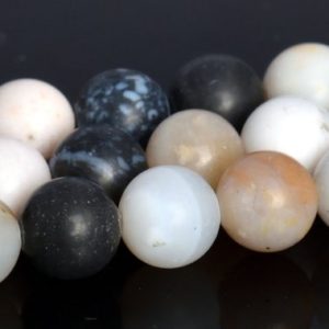 Shop Dendritic Agate Beads! 6MM Matte Parral Dendrite Agate Beads AAA Genuine Natural Gemstone Full Strand Round Loose Beads 16" BULK LOT 1,3,5,10,50 (104882-1332) | Natural genuine round Dendritic Agate beads for beading and jewelry making.  #jewelry #beads #beadedjewelry #diyjewelry #jewelrymaking #beadstore #beading #affiliate #ad