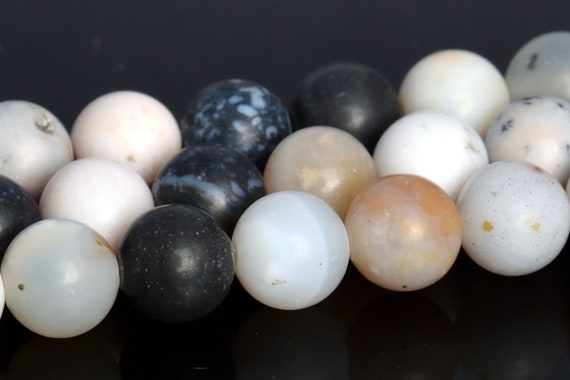 6mm Matte Parral Dendrite Agate Beads Aaa Genuine Natural Gemstone Full Strand Round Loose Beads 16" Bulk Lot 1,3,5,10,50 (104882-1332)
