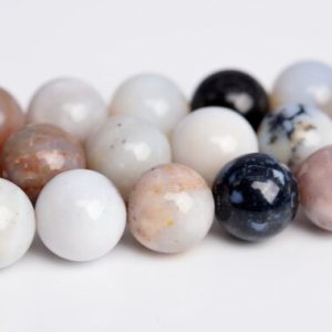 Shop Dendritic Agate Beads! 8MM Parral Dendrite Agate Beads Grade AAA Genuine Natural Gemstone Full Strand Round Loose Beads 15.5" BULK LOT 1,3,5,10,50 (104506-1228) | Natural genuine round Dendritic Agate beads for beading and jewelry making.  #jewelry #beads #beadedjewelry #diyjewelry #jewelrymaking #beadstore #beading #affiliate #ad