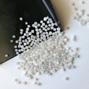 Shop Diamond Rondelle Beads! 2-2.5mm Raw Grey White Diamonds Round, Loose Diamond Rondelle, Uncut Diamond, Rough White Diamond For Jewelry (1 Cts To 5 Cts Option)-ppkj42 | Natural genuine rondelle Diamond beads for beading and jewelry making.  #jewelry #beads #beadedjewelry #diyjewelry #jewelrymaking #beadstore #beading #affiliate #ad