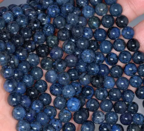 4mm South Africa Blue Dumortierite Gemstone Grade Aaa Dark Blue Round Loose Beads 15.5 Inch Full Strand Lot 1,2,6,12 And 50 (80004204-115)
