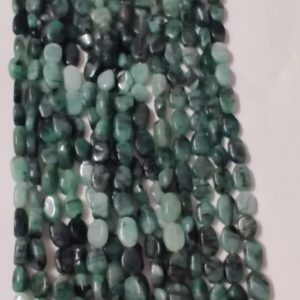 Shop Emerald Bead Shapes! Natural Emerald Mani Beads Smooth Beads 13" Beads Strand | Natural Emerald Beads | Smooth Emerald Beads| 6- 8 mm | Natural genuine other-shape Emerald beads for beading and jewelry making.  #jewelry #beads #beadedjewelry #diyjewelry #jewelrymaking #beadstore #beading #affiliate #ad