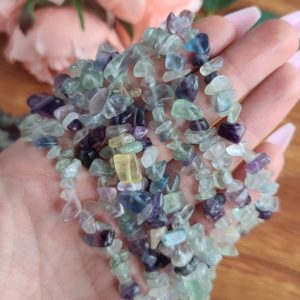 Shop Fluorite Chip & Nugget Beads! Natural Fluorite Chip Bead Strand, Small Rainbow Crystal Nugget Beads, about 4 – 10 mm, With 1 mm Hole | Natural genuine chip Fluorite beads for beading and jewelry making.  #jewelry #beads #beadedjewelry #diyjewelry #jewelrymaking #beadstore #beading #affiliate #ad