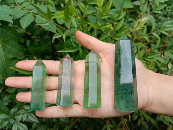 Green Fluorite Point Tower In 4 Sizes