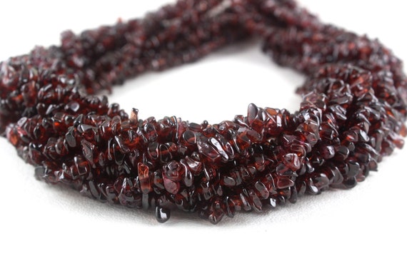 16" Long Natural Garnet Chips Beads,uncut Beads,red Garnet Beads,4-6 Mm,jewelry Making,polished Smooth Beads ,gemstone Beads,wholesale Price