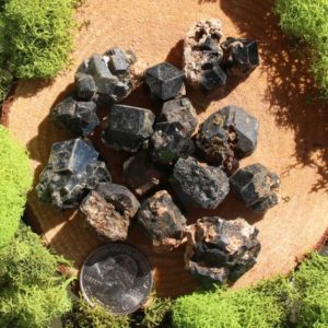 Shop Raw & Rough Garnet Stones! Black Garnets Medium Raw | Natural genuine stones & crystals in various shapes & sizes. Buy raw cut, tumbled, or polished gemstones for making jewelry or crystal healing energy vibration raising reiki stones. #crystals #gemstones #crystalhealing #crystalsandgemstones #energyhealing #affiliate #ad
