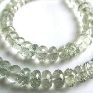 Shop Green Amethyst Beads! 8 inch 8mm Green Amethyst Rondelle Beads Faceted gemstone, Green Amethyst Beads Rondelle Faceted Gemstone, Amethyst Faceted Beads Gemstone | Natural genuine faceted Green Amethyst beads for beading and jewelry making.  #jewelry #beads #beadedjewelry #diyjewelry #jewelrymaking #beadstore #beading #affiliate #ad
