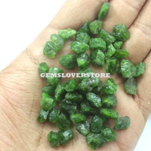 25 Pieces Healing Energies of Green Tourmaline 8-10 MM Raw, Natural Green Tourmaline Gemstone, Genuine Quality Green Color Rough Untreated | Natural genuine stones & crystals in various shapes & sizes. Buy raw cut, tumbled, or polished gemstones for making jewelry or crystal healing energy vibration raising reiki stones. #crystals #gemstones #crystalhealing #crystalsandgemstones #energyhealing #affiliate #ad