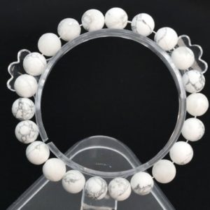 Shop Howlite Bracelets! 8MM Matte White Howlite Beads Bracelet Grade AAA Genuine Natural Round Gemstone 7" BULK LOT 1,3,5,10 and 50 (106744h-062) | Natural genuine Howlite bracelets. Buy crystal jewelry, handmade handcrafted artisan jewelry for women.  Unique handmade gift ideas. #jewelry #beadedbracelets #beadedjewelry #gift #shopping #handmadejewelry #fashion #style #product #bracelets #affiliate #ad