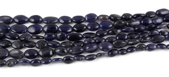 Natural Iolite Smooth,iolite Oval,iolite Oval Beads,blue Iolite Beads,semiprecious Smooth Gemstone Beads,oval Bead,iolite Stone,best Quality