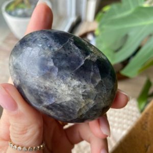 Shop Iolite Shapes! Iolite palm stone , iolite palmstone | Natural genuine stones & crystals in various shapes & sizes. Buy raw cut, tumbled, or polished gemstones for making jewelry or crystal healing energy vibration raising reiki stones. #crystals #gemstones #crystalhealing #crystalsandgemstones #energyhealing #affiliate #ad