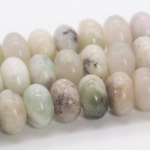 Shop Jade Rondelle Beads! 6x4MM Milky Green Jade Beads Grade AAA Genuine Natural Gemstone Rondelle Loose Beads 15" / 7.5" Bulk Lot Options (110578) | Natural genuine rondelle Jade beads for beading and jewelry making.  #jewelry #beads #beadedjewelry #diyjewelry #jewelrymaking #beadstore #beading #affiliate #ad