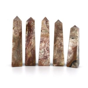 Shop Jasper Points & Wands! Rosetta Jasper point: Stone of Endurance, Creativity, Stamina | Natural genuine stones & crystals in various shapes & sizes. Buy raw cut, tumbled, or polished gemstones for making jewelry or crystal healing energy vibration raising reiki stones. #crystals #gemstones #crystalhealing #crystalsandgemstones #energyhealing #affiliate #ad