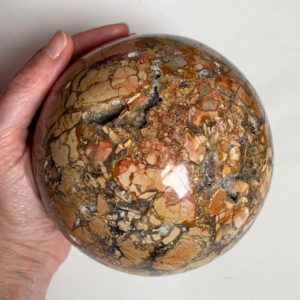 Shop Jasper Shapes! 128mm IBIS JASPER SPHERE – Natural Crystal Ball – Polished Stone – Collectible – Healing Crystal – Meditation Stone – From Madagascar- 5.9lb | Natural genuine stones & crystals in various shapes & sizes. Buy raw cut, tumbled, or polished gemstones for making jewelry or crystal healing energy vibration raising reiki stones. #crystals #gemstones #crystalhealing #crystalsandgemstones #energyhealing #affiliate #ad