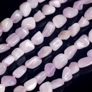 Shop Kunzite Chip & Nugget Beads! Genuine Natural Kunzite Loose Beads Grade A Pebble Nugget Shape 6-8mm | Natural genuine chip Kunzite beads for beading and jewelry making.  #jewelry #beads #beadedjewelry #diyjewelry #jewelrymaking #beadstore #beading #affiliate #ad