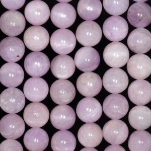 Shop Kunzite Round Beads! 11-12mm Natural Kunzite Gemstone Grade AA Lavender Purple Round Loose Beads 7.5 inch Half Strand (80000839-282) | Natural genuine round Kunzite beads for beading and jewelry making.  #jewelry #beads #beadedjewelry #diyjewelry #jewelrymaking #beadstore #beading #affiliate #ad
