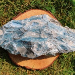 Shop Raw & Rough Kyanite Stones! Blue Kyanite Raw #D from Paraiba | Natural genuine stones & crystals in various shapes & sizes. Buy raw cut, tumbled, or polished gemstones for making jewelry or crystal healing energy vibration raising reiki stones. #crystals #gemstones #crystalhealing #crystalsandgemstones #energyhealing #affiliate #ad