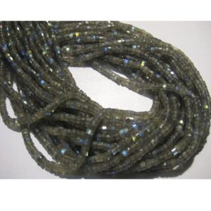 Shop Labradorite Rondelle Beads! 5mm Labradorite Plain Tyre Beads, Blue Fire Gem Stone, 13 Inch Strand Flashy Blue Labradorite Beads (1Strand To 5Strands Options) | Natural genuine rondelle Labradorite beads for beading and jewelry making.  #jewelry #beads #beadedjewelry #diyjewelry #jewelrymaking #beadstore #beading #affiliate #ad