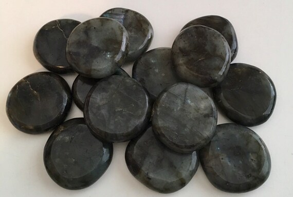 Labradorite Round Palm Stone, Pocket Stone, Touch Stone,bringer Of Light, Mystical And Protective Stone, Healing Crystals And Stones