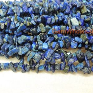 Shop Lapis Lazuli Chip & Nugget Beads! 34" Lapis lazuli 5x10mm chips , Lapis lazuli small chips gemstone, blue color small DIY jewelry beads, gemstone wholesaler | Natural genuine chip Lapis Lazuli beads for beading and jewelry making.  #jewelry #beads #beadedjewelry #diyjewelry #jewelrymaking #beadstore #beading #affiliate #ad