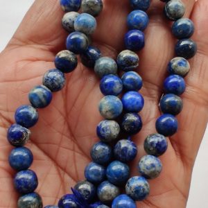 Shop Lapis Lazuli Bead Shapes! Natural Lapis- No dye Beads, Smooth Gemstone Loose Beads, Gemstone Beads, Semi Precious Beads, 4mm ,6mm, 8mm,10mm,12mm | Natural genuine other-shape Lapis Lazuli beads for beading and jewelry making.  #jewelry #beads #beadedjewelry #diyjewelry #jewelrymaking #beadstore #beading #affiliate #ad