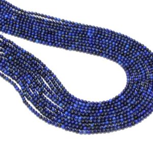 Shop Lapis Lazuli Round Beads! Lapis lazuli beads,Lapis stones,loose stone beads,loose gem beads,Lapis beads,round beads,natural beads,semiprecious beads – 16" Strand | Natural genuine round Lapis Lazuli beads for beading and jewelry making.  #jewelry #beads #beadedjewelry #diyjewelry #jewelrymaking #beadstore #beading #affiliate #ad