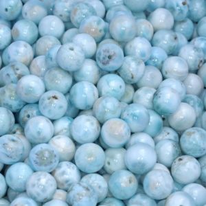 Shop Larimar Beads! 12MM Dominican Larimar Gemstone Grade A Light Blue Round Select Your Beads 2,4,8,12,16 Beads (80004189-911) | Natural genuine beads Larimar beads for beading and jewelry making.  #jewelry #beads #beadedjewelry #diyjewelry #jewelrymaking #beadstore #beading #affiliate #ad