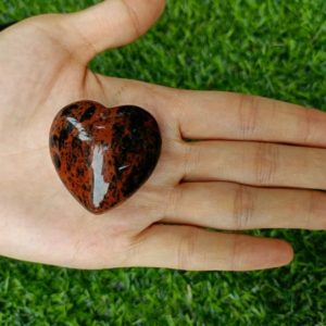 Mahogany Obsidian Heart Puffy Large 40mm (1.5") | Natural genuine stones & crystals in various shapes & sizes. Buy raw cut, tumbled, or polished gemstones for making jewelry or crystal healing energy vibration raising reiki stones. #crystals #gemstones #crystalhealing #crystalsandgemstones #energyhealing #affiliate #ad