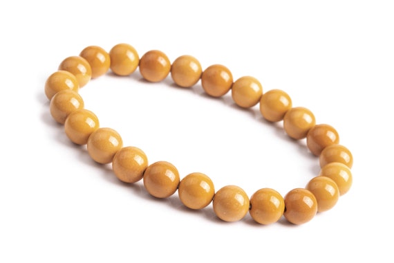 Genuine Natural Mookaite Gemstone Beads 8mm Yellow Round Aaa Quality Bracelet (106617h-2019)