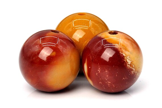 Genuine Natural Mookaite Gemstone Beads 15mm Multicolor Round Aaa Quality Loose Beads (103617)
